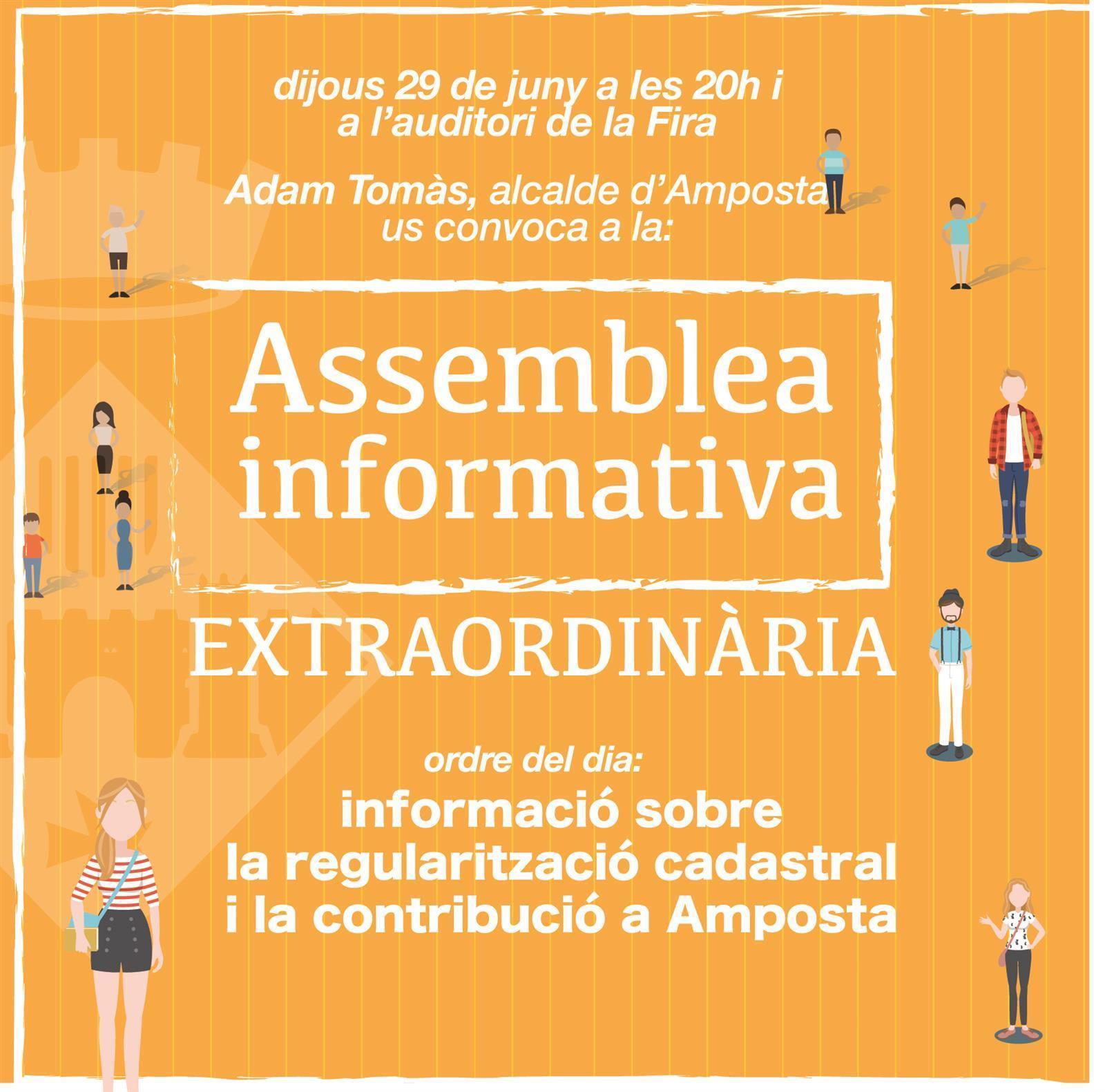 L’Ajuntament d’Amposta realitzarà una Assemblea Informativa Extraordinària 